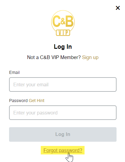 Forgot password, Can't log in